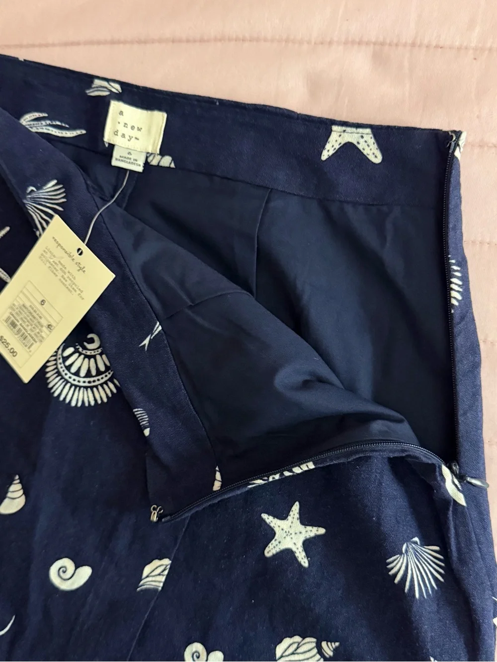 N/A navy skirt